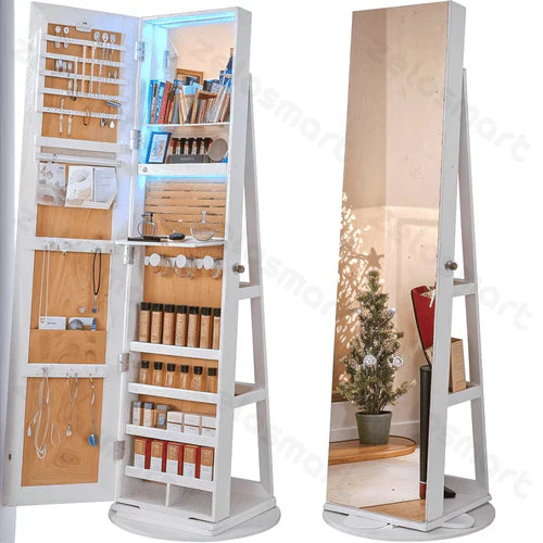 Armário Giratório com Espelho e Porta-joias + Brinde Especial